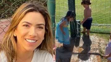 A apresentadora compartilhou momento encantador curtindo um dia de sol com os filhos Pedro, Jane e Senor - Reprodução/Instagram