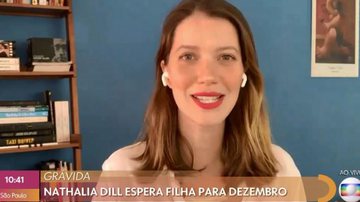 Dill mostra barriguinha tímida no quarto mês e fala sobre futuro para filha - Reprodução / TV Globo
