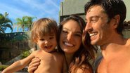 A atriz compartilhou um clique do marido com o filho, Rael, nos braços emocionou os fãs - Reprodução/Instagram