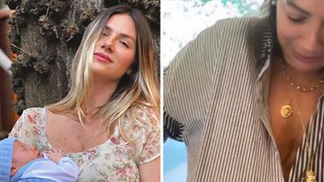 Mãe de Giovanna Ewbank se dá mal ao trocar fralda do neto - Reprodução/ Instagram