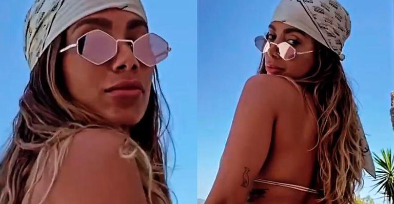 Com microbiquíni, Anitta rebola com vontade e arranca suspiros de seguidores - Reprodução/Instagram