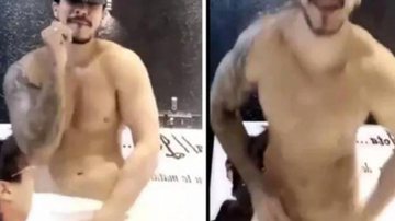 DJ passa perrengue e fica nu em live após toalha cair durante dança sensual - Reprodução/Instagram