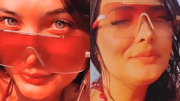 Geisy Arruda renova bronzeado em dia de praia e aponta bumbum ao céu - Reprodução/Instagram
