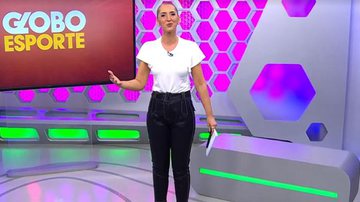 Na luta contra o câncer, apresentadora comanda o Globo Esporte sem peruca: "Confiança" - Reprodução/TV Globo