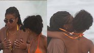 Ludmilla e a esposa trocam carinhos em flagra na praia - AgNews