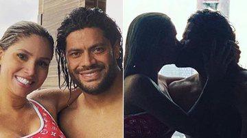 Hulk Paraíba e Camila Ângelo esquentam quarto luxuoso de hotel e trocam carinhos na piscina - Reprodução/Instagram
