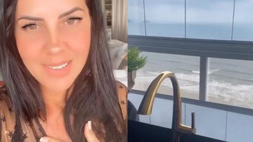 Graciele Lacerda inaugura novo duplex na praia e confessa: ''Estou perdida'' - Arquivo Pessoal