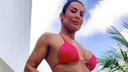 Aos 47 anos, Scheila Carvalho puxa a calcinha do biquíni e exibe virilha sarada - Reprodução/Instagram