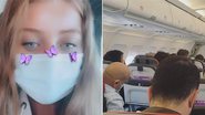 Cintia Dicker se choca ao embarcar em voo para Portugal - Instagram