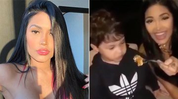 Ex-BBB Flayslane se defende após vídeo com o filho polemizar na web - Instagram