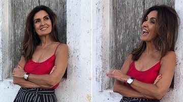 Fátima Bernardes ataca de modelo e posa para cliques do namorado - Instagram