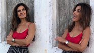 Fátima Bernardes ataca de modelo e posa para cliques do namorado - Instagram