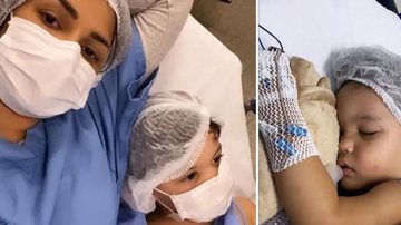 Filho de Flayslane passa por cirurgia e ex-BBB registra na web - Reprodução/Instagram