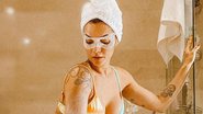 De biquíni, Kelly Key posa se depilando no banheiro em momento bem íntimo - Reprodução/Instagram