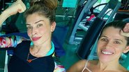 Grazi Massafera e Ingrid Guimarães stentam físico magérrimo após treino - Arquivo Pessoal