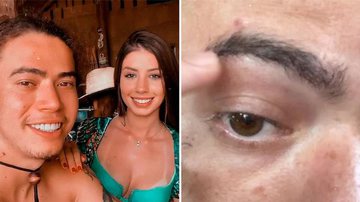 Whindersson Nunes tem 'dia de beleza' e mostra sobrancelhas feitas pela namorada - Instagram