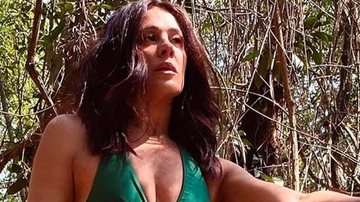 Aos 53 anos, Claudia Raia surge deslumbrante de maiô na floresta - Reprodução/Instagram/Ale de Souza