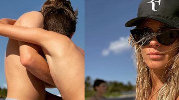Carolina Dieckmann curte dia de praia com os herdeiros - Instagram