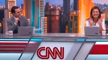 Âncoras da CNN caem no riso ao vivo e são obrigados a interromper notícias - Reprodução/CNN Brasil e Twitter