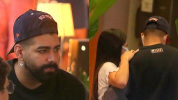 Dilsinho é flagrado trocando carícias com a namorada em jantar em família - AgNews
