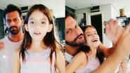 Henri Casteli se diverte com a filha - Instagram