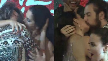 A Fazenda: Rolou! Luiza Ambiel e Cartolouco trocam beijos em última festa e agitam os peões - Reprodução/RecordTV