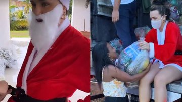 Que coração! Ex-BBB Rafa Kalimann se veste de 'Mamãe Noel' e distribui doações de Natal - Arquivo Pessoal