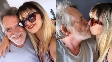 José de Abreu troca beijo apaixonado com a namorada - Instagram