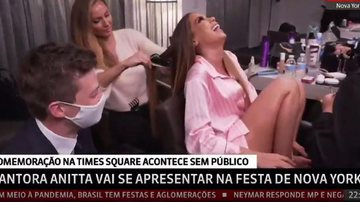 Anitta explica gargalhada ao vivo na GloboNews e nega que estava bêbada: - Reprodução/ Instagram