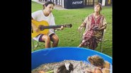 Ivete Sangalo toca violão e canta para a sogra e as filhas gêmeas - Reprodução/Instagram