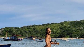 Juliana Paes pratica esporte em barco a remo - Instagram