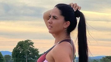 Graciele Lacerda é flagrada caminhando com look fitness - Reprodução/Instagram