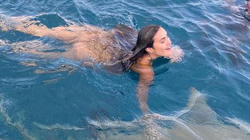 Bailarina do Faustão nada com tubarões nas Ilhas Maldivas - Divulgação