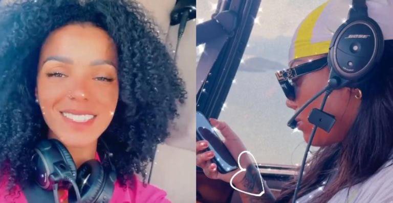 Ludmilla faz passeio de helicóptero com a esposa - Instagram