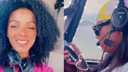 Ludmilla faz passeio de helicóptero com a esposa - Instagram