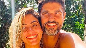 Carol Castro e Bruno Cabrerizo protagonizam cena de amor na piscina - Reprodução/Instagram