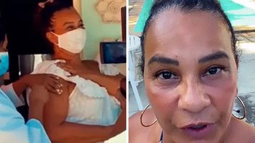 Solange Couto rebate críticas após ser vacinada e nega que furou a fila - Reprodução/Instagram