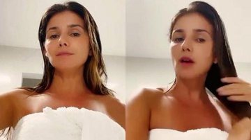 Só de toalha, Paula Fernandes exibe talento único e arranca elogios - Reprodução/Instagram