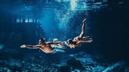 Gabriel Medina e Yasmin Brunet praticam mergulho - Instagram