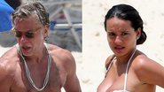 Fábio Assunção vai à praia com a esposa grávida e barrigão rouba a cena - AgNews