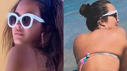 Geisy Arruda posa de bruços em dia de praia e bumbum ocupa a tela - Reprodução/Instagram