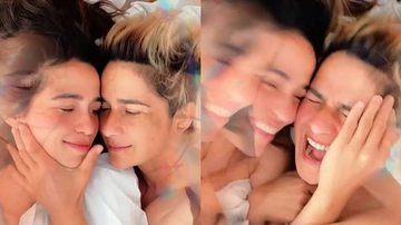 Nanda Costa surge no maior chamego e enche Lan Lanh de beijinhos: "Sete anos do primeiro beijo" - Reprodução/Instagram