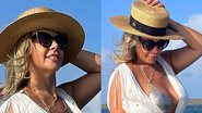 Carla Perez posa com saída de praia transparente - Reprodução/Instagram
