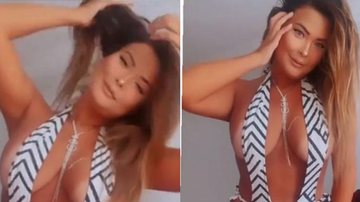 Geisy Arruda posa com maiô cavadérrimo e marquinha na virilha aparece - Reprodução/Instagram