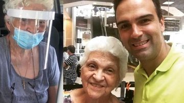 Mãe de Tadeu Schmidt recebe vacina contra Covid-19 - Instagram