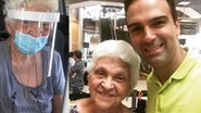Mãe de Tadeu Schmidt recebe vacina contra Covid-19 - Instagram