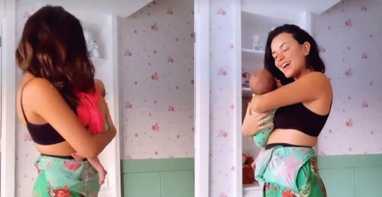 Talita Younan encanta ao dançar com a filha recém-nascida - Instagram