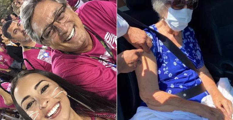 Filha de Eduardo Galvão celebra vacinação da avó - Instagram