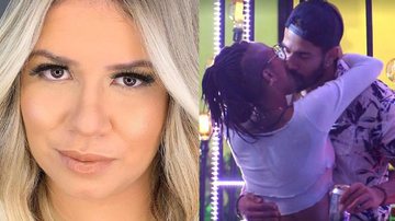 BBB21: Indignada, Marília Mendonça detona insistência de Karol Conka durante beijo com Arcrebiano - Reprodução / TV Globo