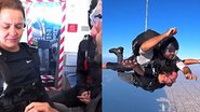 Fernando Zor pede Maiara em casamento durante pulo de paraquedas - Instagram